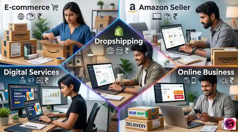 Online businesses like ecommerce, amazon sellers, digital services